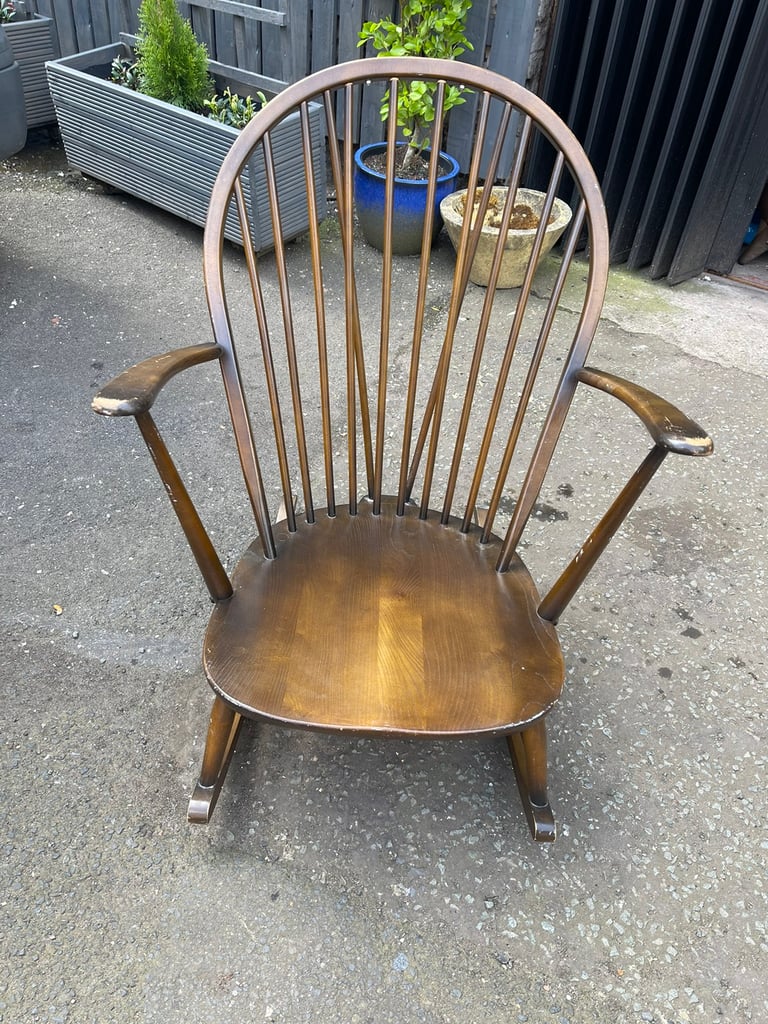 Vintage Retro Ercol ercol Grandfather Rocking Chair / Rocker in