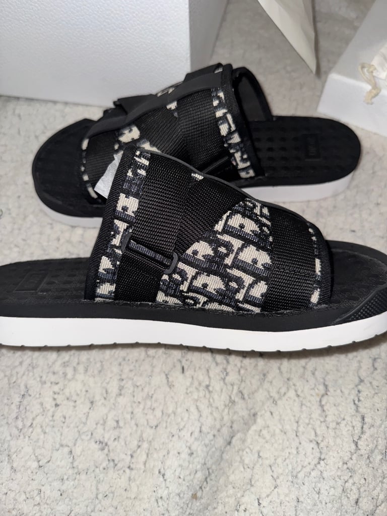 image for Dior Alpha Slides Sandals - Mens UK 9 - New with box