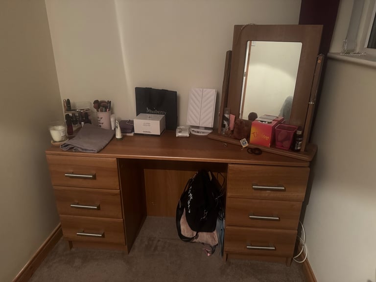 image for Dressing table, mirror & chair 