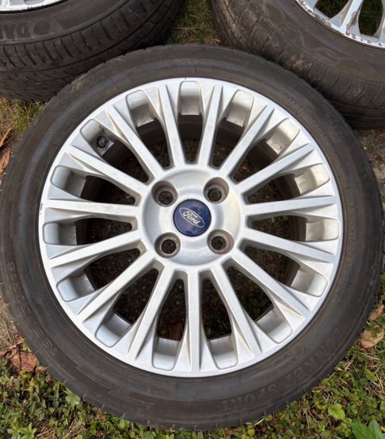 16” 4x108 Ford fiesta zetec ecoboost spoke alloy wheels alloys with tyres Mk8