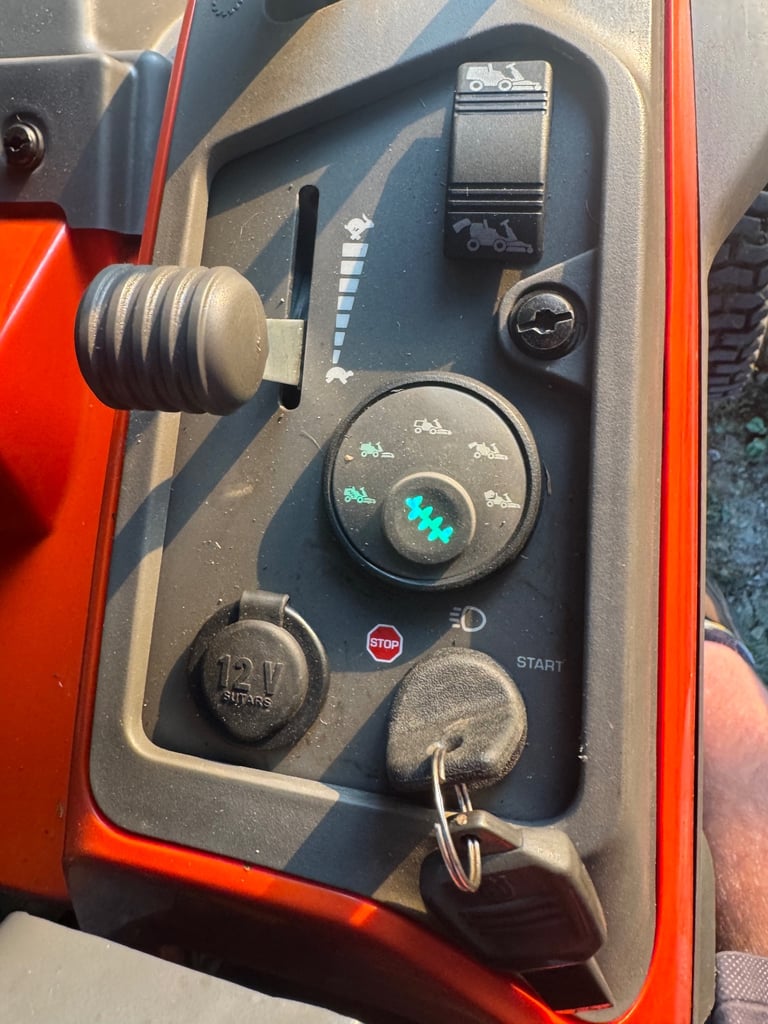 Ride on mower 