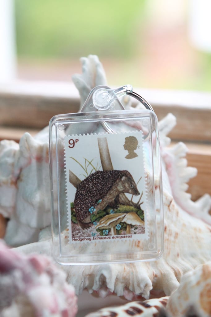 Key Ring Royal Mail British Wildlife Stamp 1977 The Hedgehog