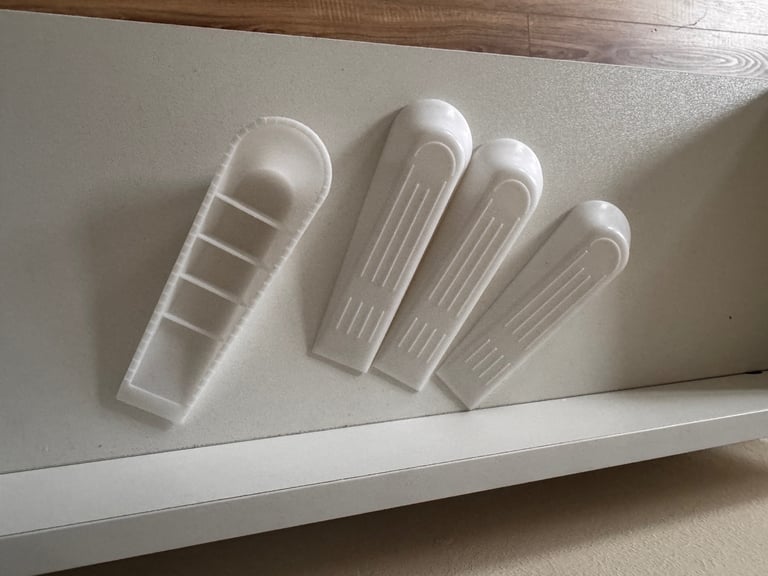 image for 4 pcs white door stopper wedge Outdoor 