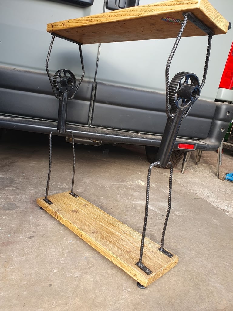 image for Upcycled Scaffolding Boards Side Table