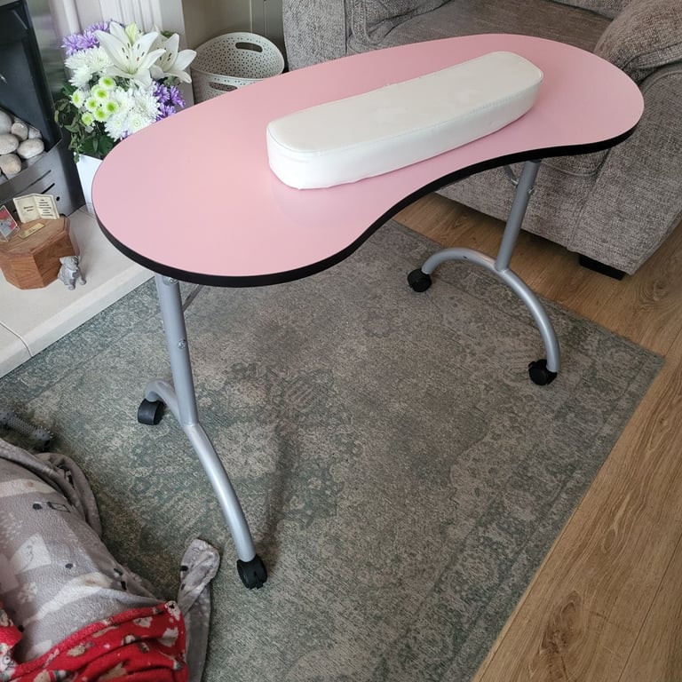 image for Nail painting fold out table, cushion and drawer