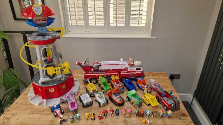 image for Paw Patrol toys - and large fire engine