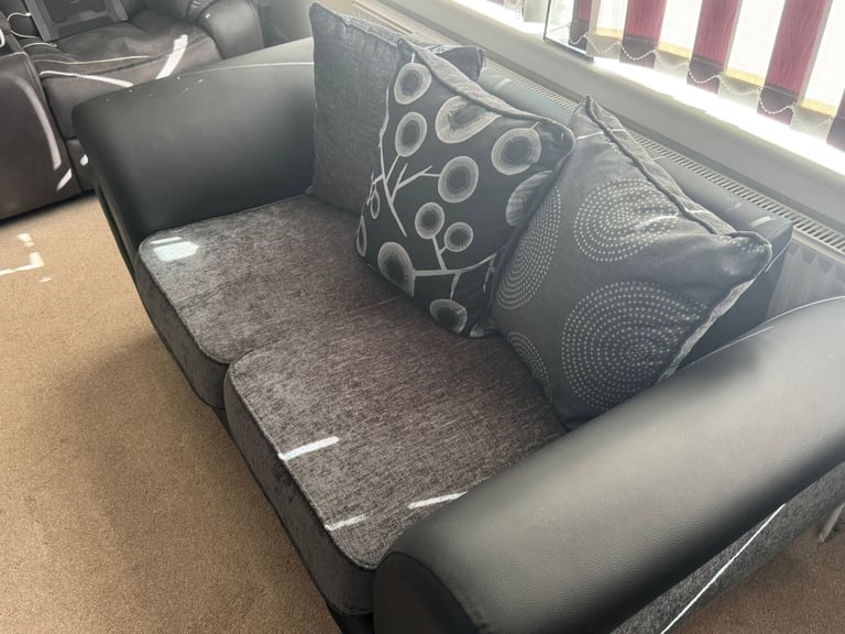 1 x 2 seater sofa and puffe