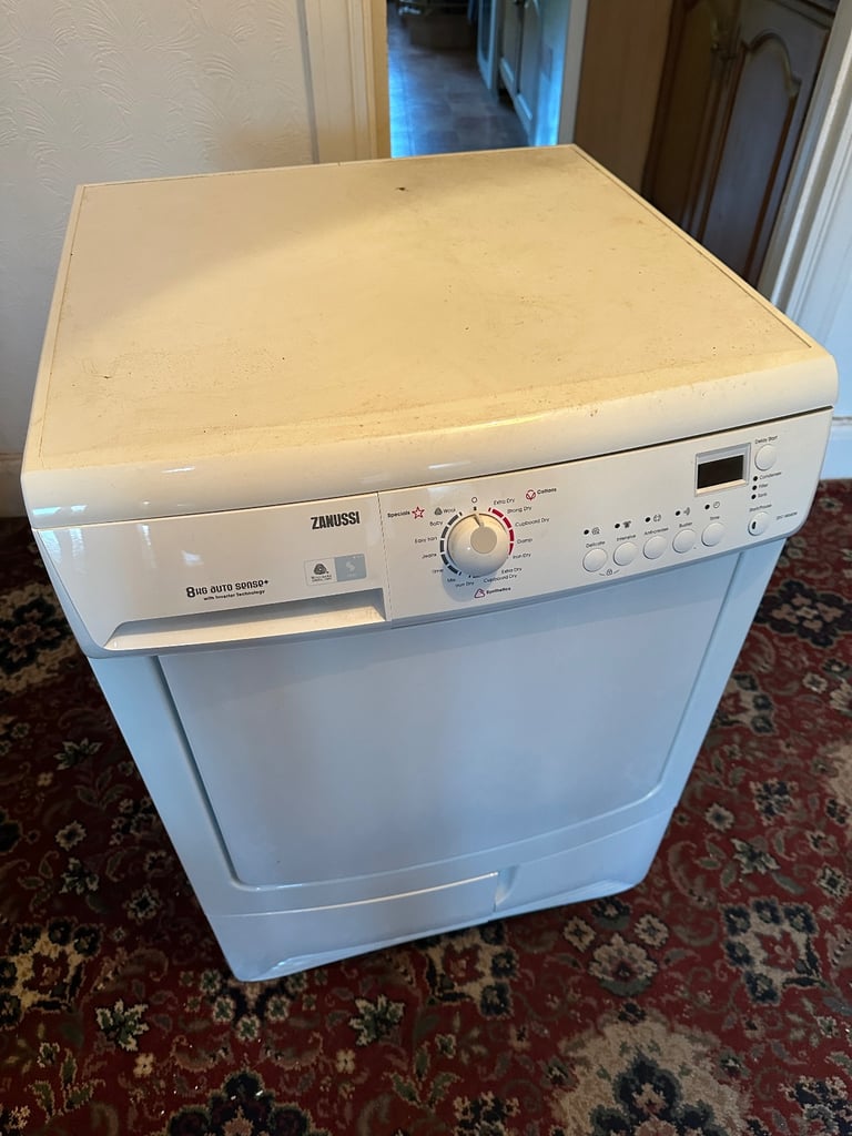 image for Zanussi ZDC68560W 8kg auto sense+ tumble dryer not working