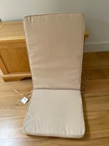 4 Cream Patio Chair Cushions