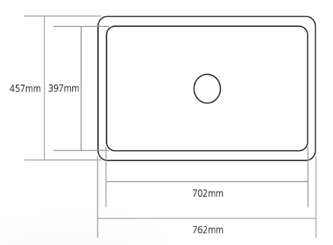 Sink - Caple Farmhouse Sit-On (NEW) rrp £875