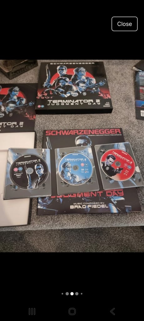 Terminator 2 end arm RARE ! w/ 4k , 3d  ,vinyl 3d 
