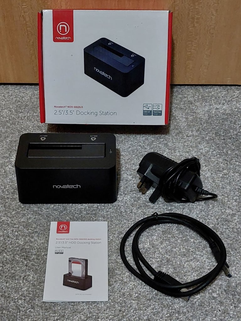 Novatech 2.5" / 3.5" HDD Docking Station 