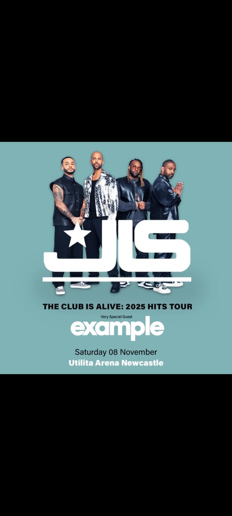 JLS and Example tickets - Newcastle 
