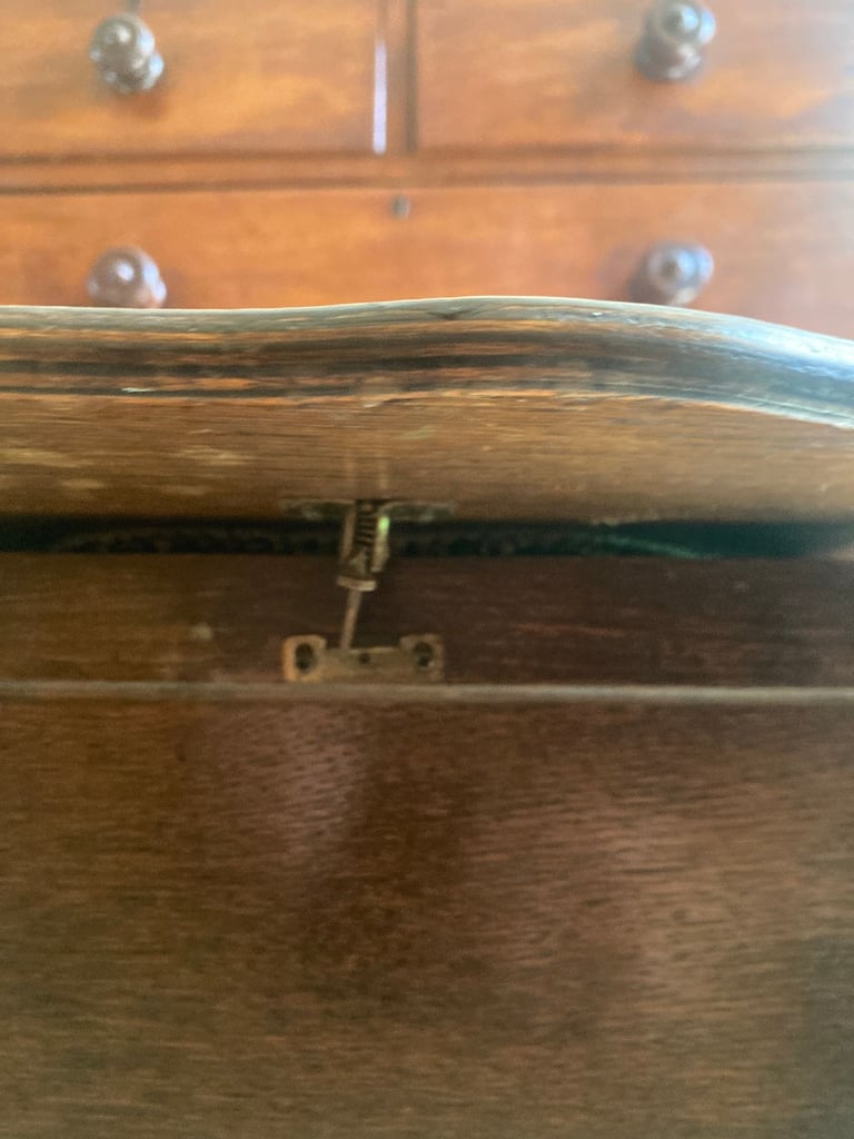 Vintage (antique?) table with hidden compartment 'Reasonable offers accepted'