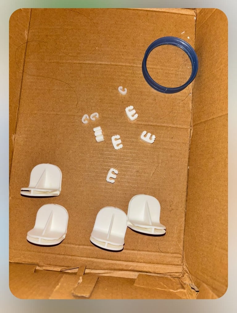 PawHut Hamster Cage, Gerbil Cage 3 Tier with Accessories and some food. Dimension:  59 x 36 x 47 cm