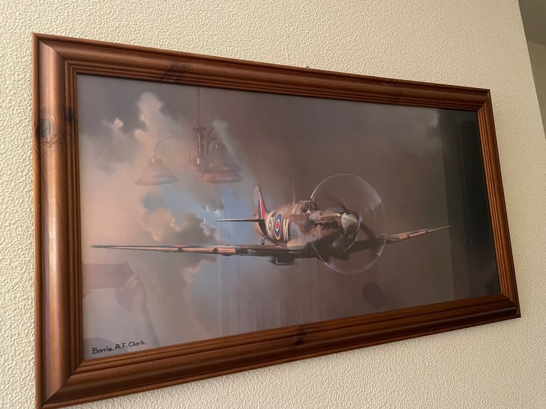 Spitfire framed artwork 