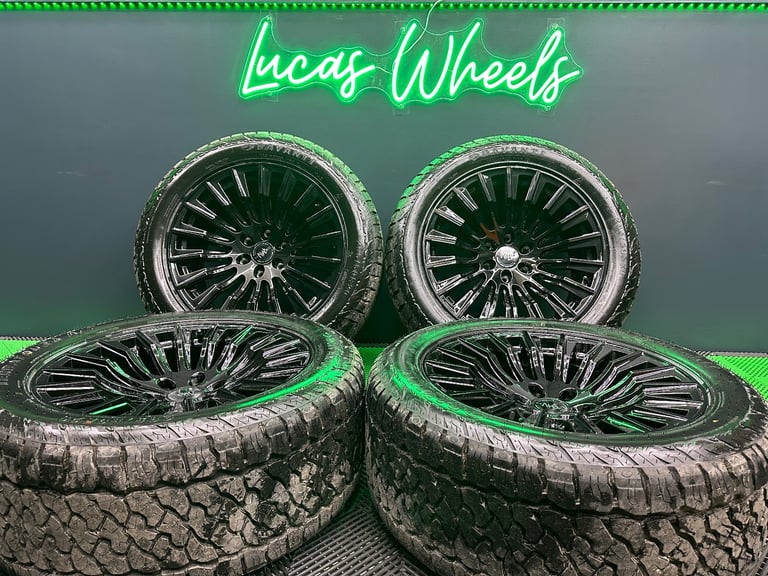 20” Hawke Denali XXC AWD Black Alloy Wheels for Ford Ranger / Amarok & 10mm+ Davanti AT’s!
