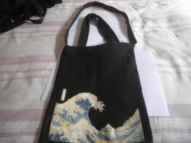 Tote Bag Shopping Bag Laptop Bag Strong Reusable – Black Cotton Printed