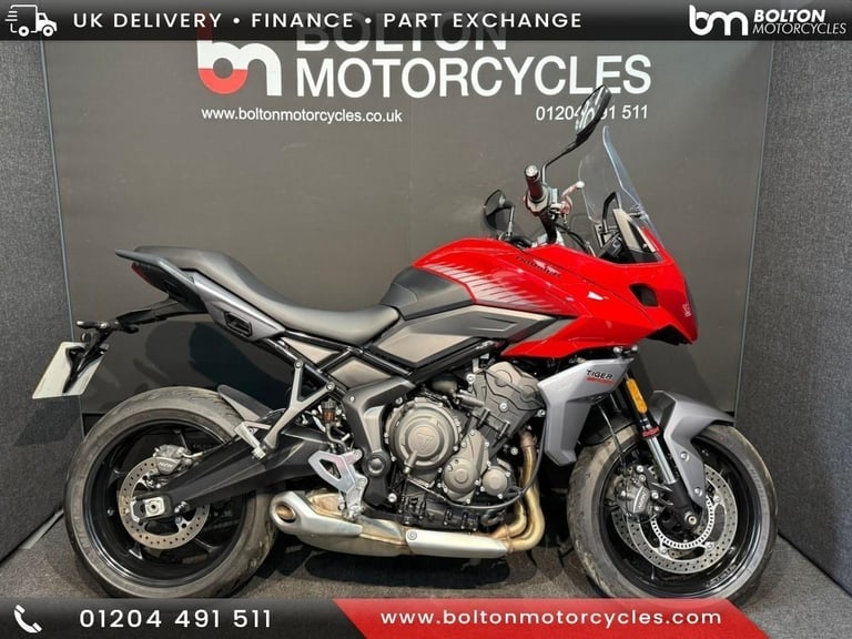 image for Triumph Tiger 660 Sport Motorcycle Red 787 Miles