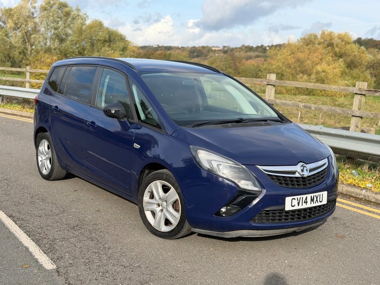 2014 VAUXHALL ZAFIRA TOURER 2.0 CDTI EXCLUSIV AUTOMATIC 7 SEATER BLUE 2 OWNERS