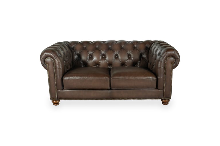 BRAND NEW Costco 'Allington' Brown Leather Chesterfield 2 Seater Sofa | in  Broadheath, Manchester | Gumtree
