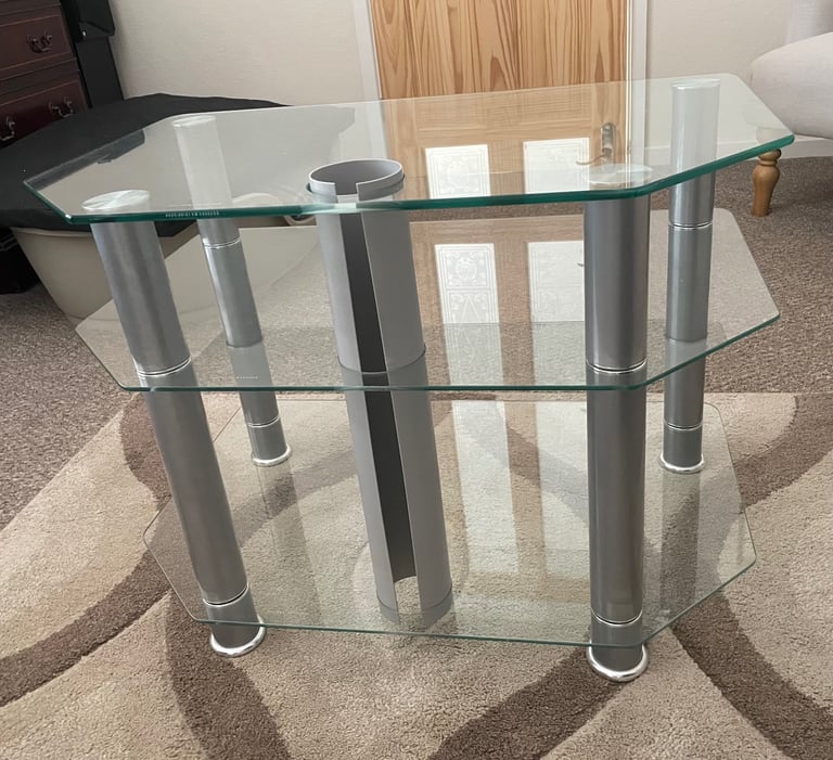 Three Tier Glass TV Stand 