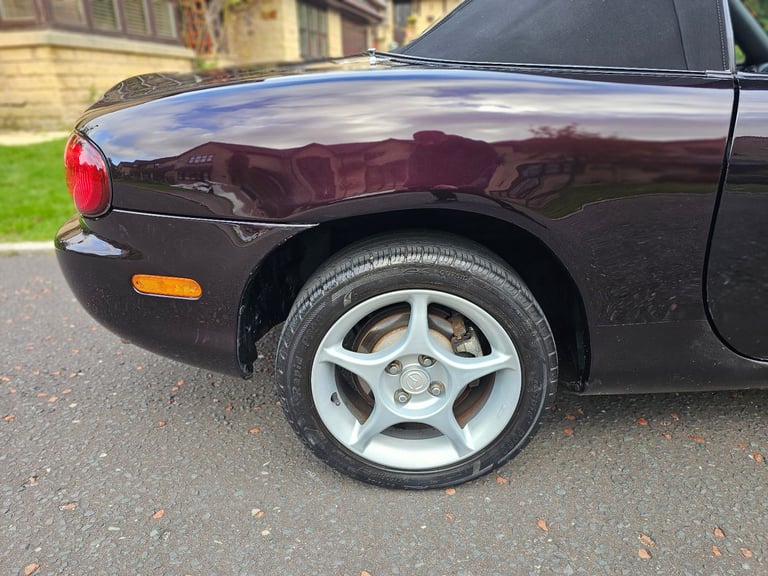 ★MAZDA MX-5 1.8-vvt ★76K! RARE BLACK/PURPLE COLOUR! EXCELLENT EXAMPLE! MX5 ROADSTER 146BHP MK2.5 
