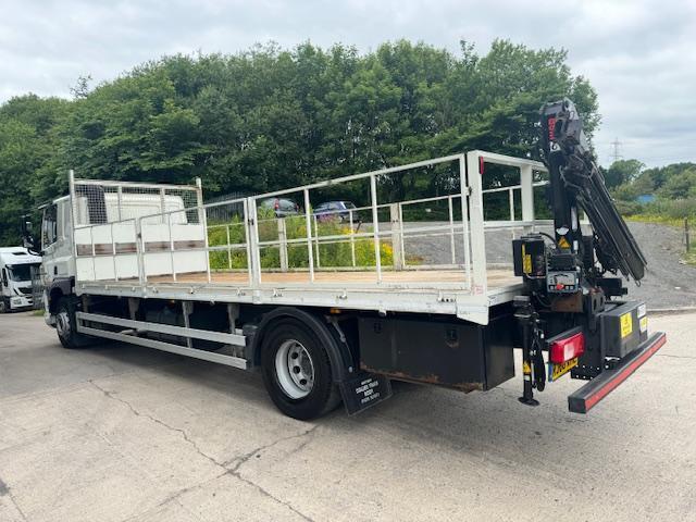 2016 66 DAF CF 330 Euro 6 sleeper cab caged drop side Hiab XS022 3 ext crane