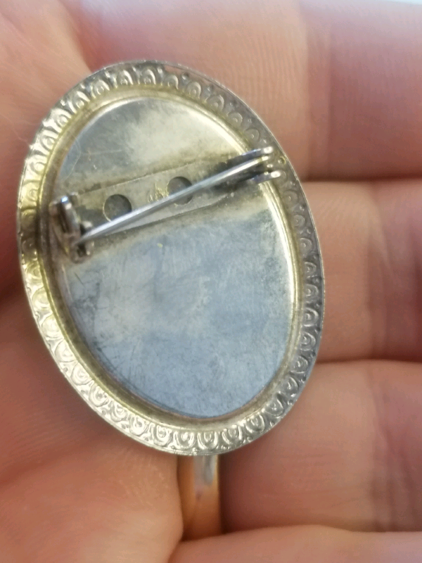 Vintage red colour brooch 