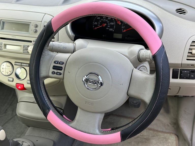 VERY RARE PINK NISSAN MICRA 1.4 PETROL SVE, WOW 1 LADY OWNER, VERY LOW 67K MILES