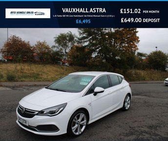  VAUXHALL ASTRA 1.4i VX-LINE 2017,Bluetooth,DAB,Cruise Control,Service History,Ulez Compliant