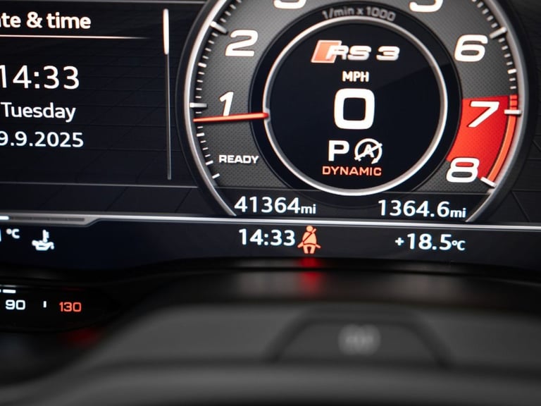 2018 Audi RS3 2.5 TFSI Sportback 5dr Petrol S Tronic quattro Euro 6 (s/s) (400 ps) Hatchback Petr...