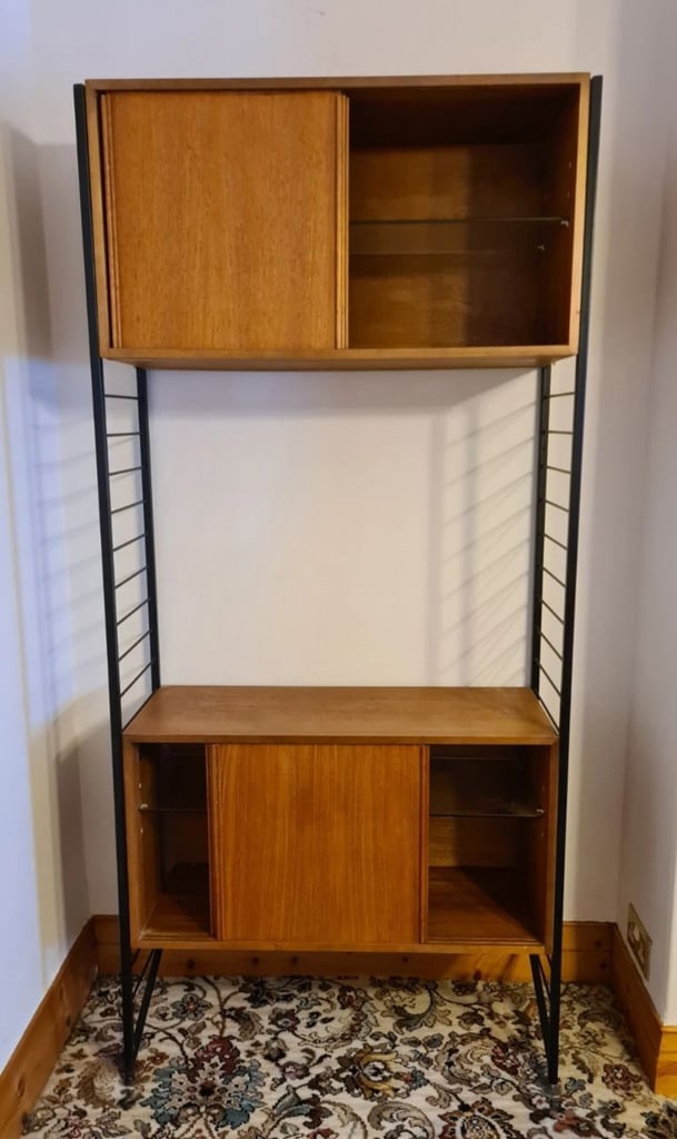 Vintage Ladderax Staples Teak Robert Heal Cabinet Unit 