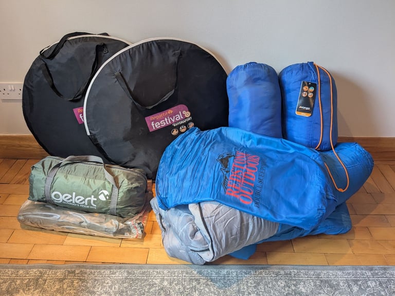 Camping Equipment - Tents & Sleeping Bags