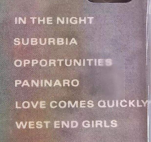 Pet Shop Boys - Disco The Pet Shop Boys Remix Album, Cassette Tape