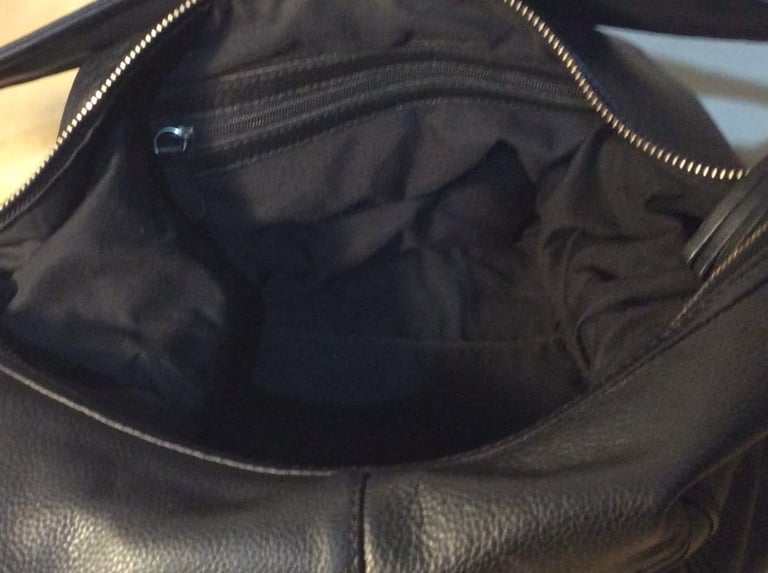 Italy Black Leather Bag 