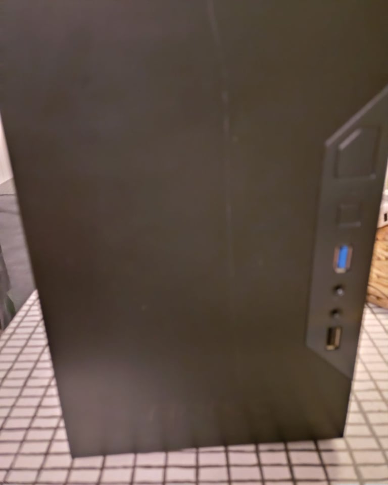 Windows 11 entry level gaming PC, full setup, keyboard, mouse and monitor