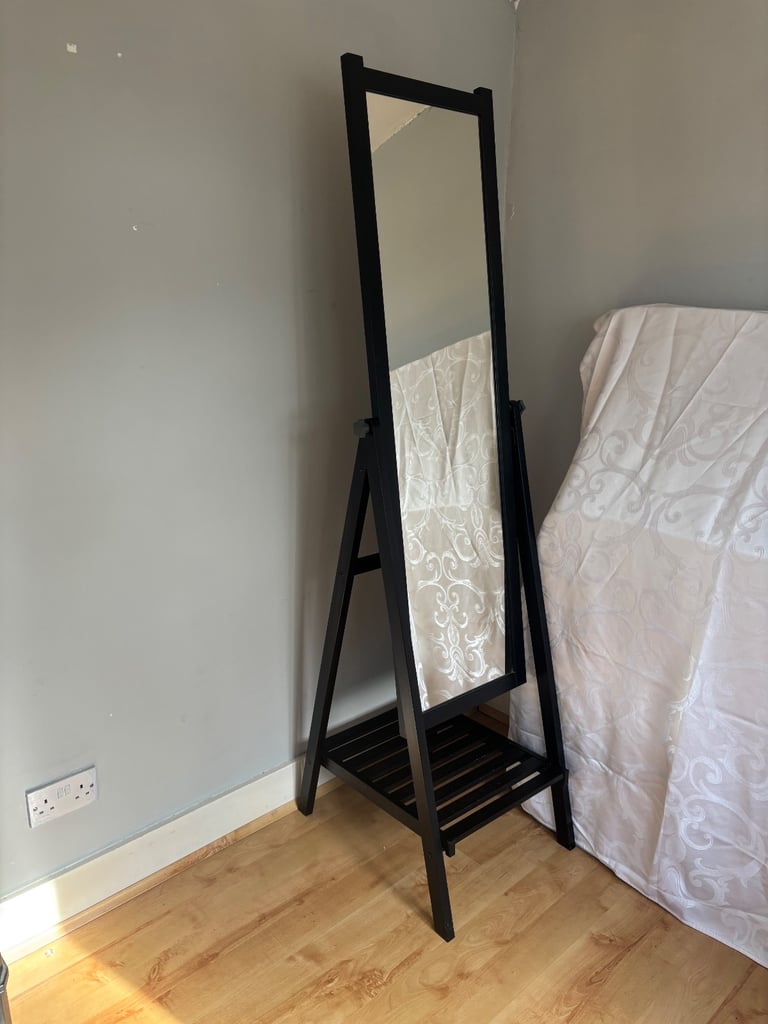 Ikea full length free standing mirror with storage/ ikea mirror / full length mirror 
