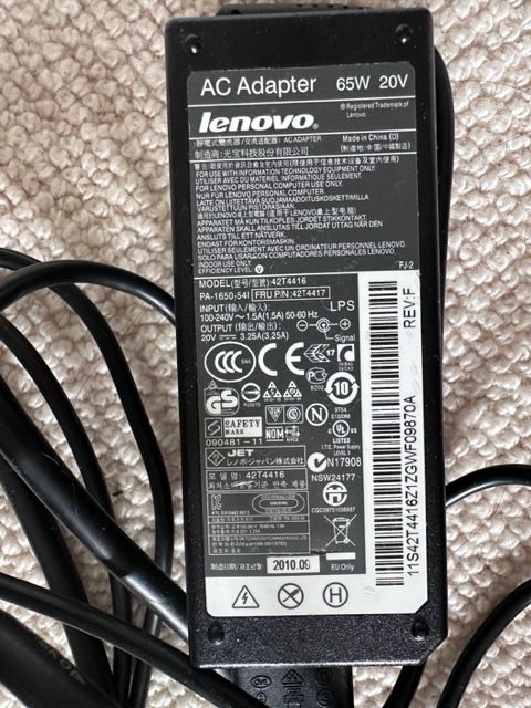 Lenovo 65W Standard AC Adapter / Charger (2x)
