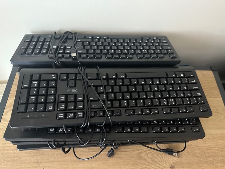 11 x Trust keyboards bundle all tested & working perfectly 