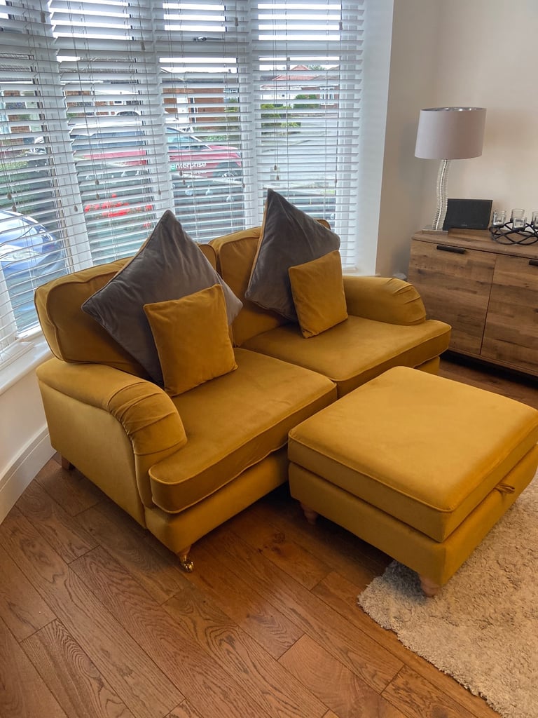 Next sofa with foot stool 