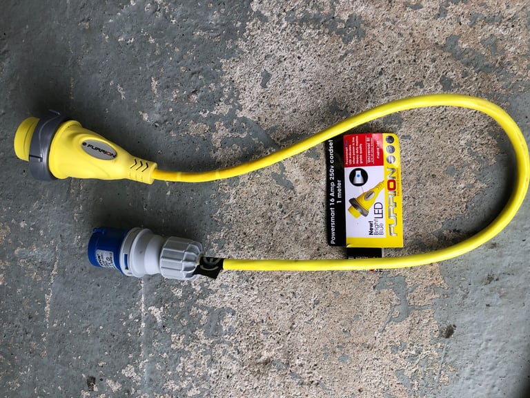 Shore power connection lead