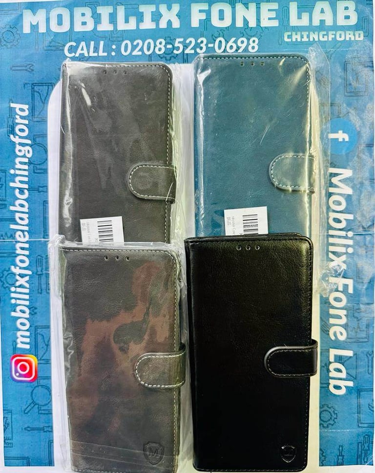 Brand New Black Book Case for Xiaomi Poco X3 NFC and Brown Book Case for For Xiaomi Poco X3 GT