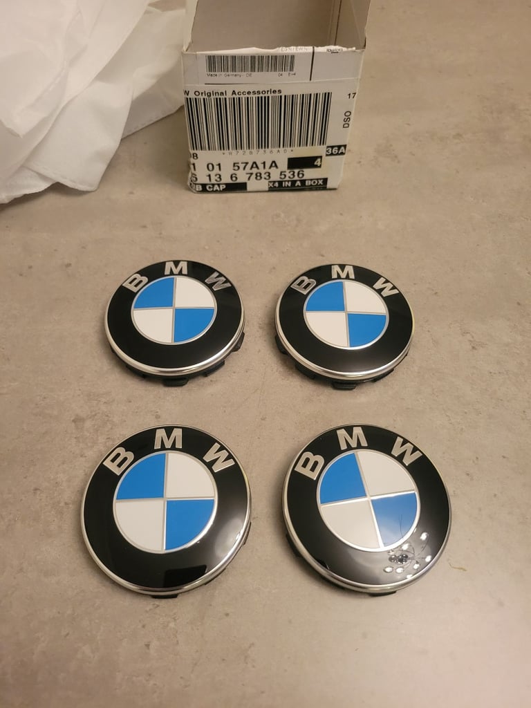 image for BMW 19 inch alloy wheel centre caps - NEW