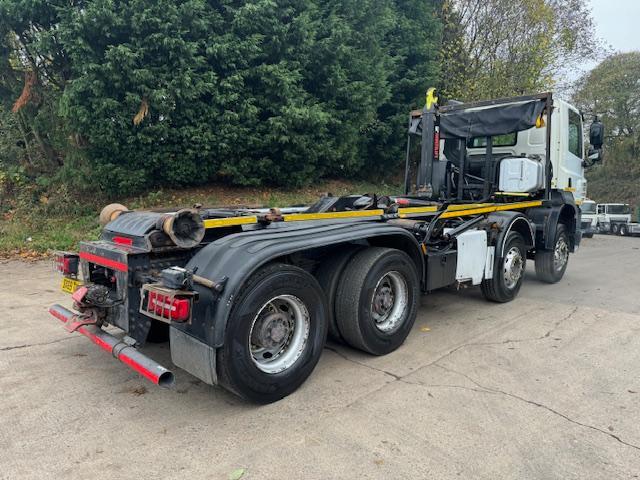 2019 69 DAF CF 480 E6 8x4 Multi-lift Ultima 24 hook loader sheet VBG drawbar