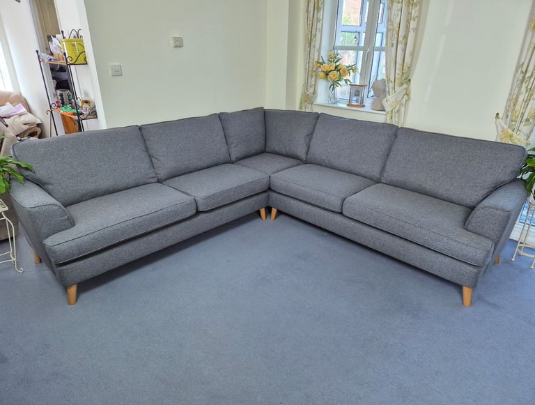 M&S Copenhagen Large Full Corner Sofa in Grey RRP £2799 *FREE LOCAL DELIVERY*