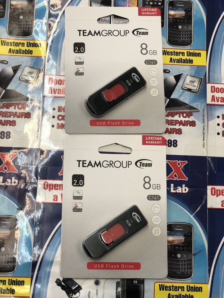 Team Group Digital 8GB Data Traveler 2.0 USB Flash Drive - Black