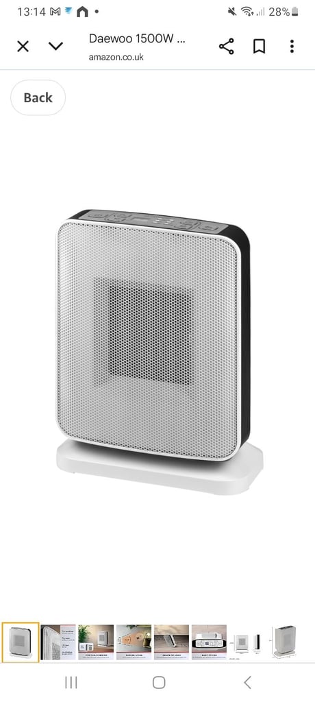 image for New boxed 1500w ceramic ptc van heater 