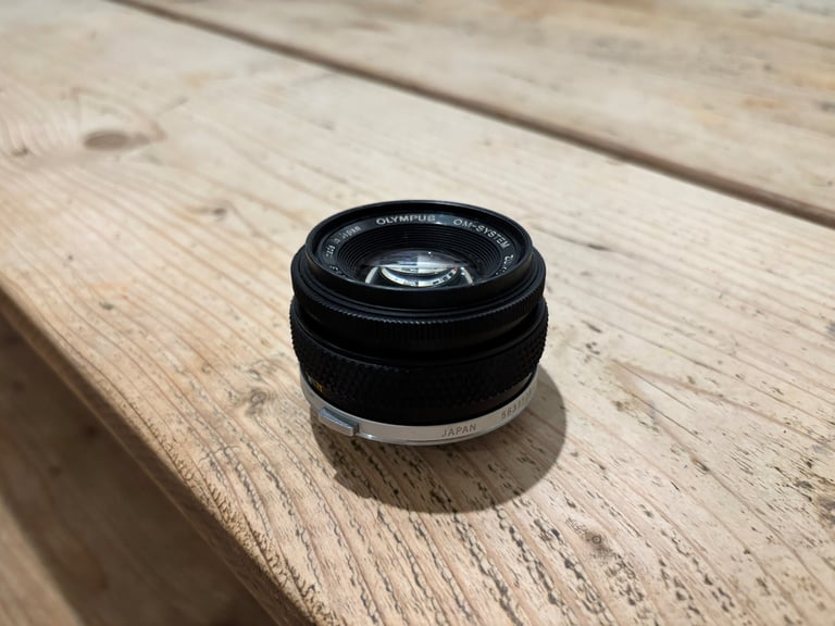 Vintage Olympus  Zuiko 50mm f1.8 lens and screw-on fish-eye converter