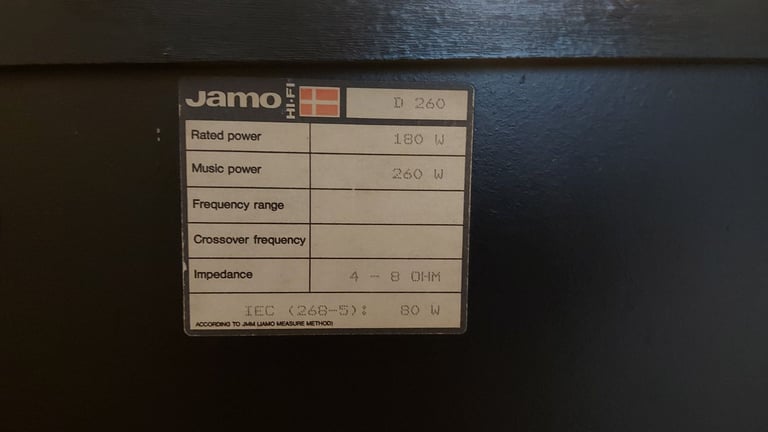 Vintage Jamo D260 speakers Patcham @ withdean park